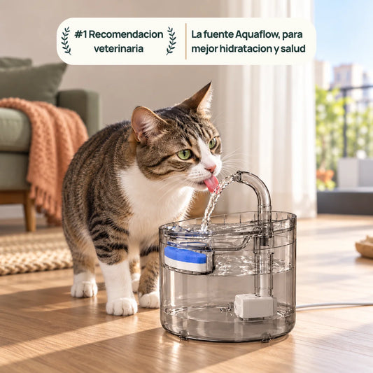 CatPaws AquaFlow - Fuente de agua en movimiento para gatos