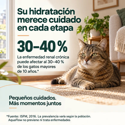 CatPaws AquaFlow - Fuente de agua en movimiento para gatos